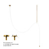 Миниатюра фото потолочный светильник loft it thread 10388c brass | 220svet.ru
