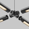 Миниатюра фото х-образный вертикальный коннектор для системы maytoni shelf ca017tx-b | 220svet.ru