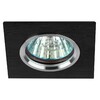 Миниатюра фото встраиваемый светильник эра алюминиевый kl57 sl/bk | 220svet.ru