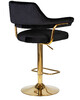 Миниатюра фото стул барный dobrin charly gold lm-5019_golden-10705 черный | 220svet.ru