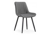 Миниатюра фото стул на металлокаркасе woodville вейв темно-серый / черный 594941 | 220svet.ru