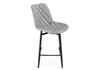 Миниатюра фото барный стул woodville баодин к б/к крутящийся светло-серый / черный 517143 | 220svet.ru