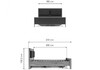 Миниатюра фото двуспальная кровать 180х200 woodville тхан дуб крафт золотой / антрацит 533199 | 220svet.ru