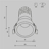 Миниатюра фото встраиваемый светодиодный светильник maytoni dip dl118-15w-4k-b | 220svet.ru