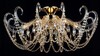 Миниатюра фото потолочная люстра crystal lux imperia pl6 gold/amber | 220svet.ru