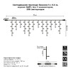 Миниатюра фото гирлянда бахрома, 5х0.5м., 250 led, холодный белый, без мерцания, прозрачный пвх провод. 05-1957 | 220svet.ru