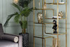 Миниатюра фото стеллаж garda decor 46as-sh1652-gold | 220svet.ru