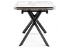 Миниатюра фото керамический стол раскладной woodville хилбри statuario cara / черный 588051 | 220svet.ru