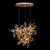Миниатюра фото подвесная люстра loft it spark 10101/3 gold | 220svet.ru