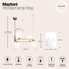 Миниатюра фото подвесной светильник maytoni ring mod013pl-04bs1 | 220svet.ru