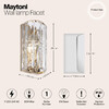 Миниатюра фото настенный светильник maytoni facet mod094wl-01g | 220svet.ru