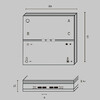 Миниатюра фото беспроводная панель управления освещением maytoni smart home drc034-8-b | 220svet.ru
