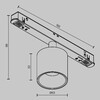 Миниатюра фото трековый магнитный светодиодный светильник maytoni alfa s tr132-4-7w-ds-b | 220svet.ru