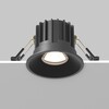 Миниатюра фото встраиваемый светодиодный светильник maytoni round dl058-12w-dtw-b | 220svet.ru