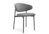 Миниатюра фото стул на металлокаркасе woodville флоу серый (elon 86) / черный 687216 | 220svet.ru