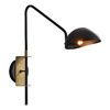 Миниатюра фото настенный светильник delight collection mt9049-1wb black/bronze | 220svet.ru