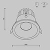 Миниатюра фото встраиваемый светодиодный светильник maytoni technical zoom dim triac dl034-l12w4k-d-w | 220svet.ru