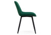 Миниатюра фото стул woodville седа велюр зеленый / черный 502097 | 220svet.ru