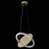 Миниатюра фото подвесной светильник crystal lux nebula sp22w led gold | 220svet.ru