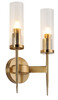 Миниатюра фото бра с двумя плафонами zortes candle zrs.16204.2 | 220svet.ru