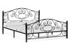 Миниатюра фото двуспальная кровать woodville викси черная 482084 180х200 | 220svet.ru