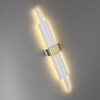 Миниатюра фото настенный светодиодный светильник lumion ledio 5686/18wl золотой, белый | 220svet.ru
