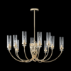 Миниатюра фото потолочная люстра на штанге crystal lux secret sp10 gold | 220svet.ru