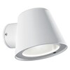 Миниатюра фото уличный настенный светильник ideal lux gas ap1 bianco | 220svet.ru