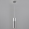 Миниатюра фото подвесной светильник eurosvet double topper 50135/1 led хром/черный жемчуг | 220svet.ru