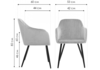 Миниатюра фото стул на металлокаркасе woodville slam темно бежевый велюр 11893 | 220svet.ru