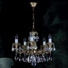 Миниатюра фото подвесная люстра artglass jarmila v. white gold ce | 220svet.ru