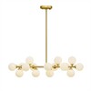 Миниатюра фото потолочная люстра на штанге inodesign bubble stik gold 40519 | 220svet.ru