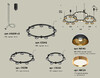 Миниатюра фото подвесной сетильник ambrella light diy spot techno ring xr92092000 | 220svet.ru