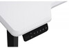 Миниатюра фото компьютерный стол woodville маркос с механизмом подъема белая шагрень / черный 578406 | 220svet.ru