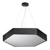 Миниатюра фото подвесной светодиодный cветильник geometria эра hexagon spo-121-b-40k-038 38вт 4000к черный б0050551 | 220svet.ru