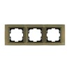 Миниатюра фото рамка 3-постовая mono electric chrome бронза 106-430000-162 | 220svet.ru