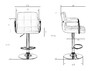Миниатюра фото стул барный dobrin kruger arm lm-5011_ch-m_v-mj9-75-4899 | 220svet.ru