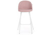 Миниатюра фото барный стул woodville сондре пыльно-розовый / белый 464888 | 220svet.ru