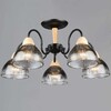 Миниатюра фото люстра reluce 69660-0.3-05 bk+wood | 220svet.ru