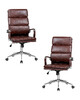 Миниатюра фото офисное кресло набор 2шт dobrin arnold lmr-103b-n_br-m_el-brown-13242 | 220svet.ru