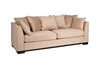 Миниатюра фото диван трехместный раскладной бежевый garda decor gd-roberto-3m-1 | 220svet.ru