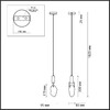 Миниатюра фото подвесной светодиодный светильник odeon light lia 6695/5l черный брашированный | 220svet.ru