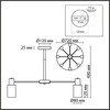 Миниатюра фото потолочная люстра на штанге lumion mave 8099/8c никель | 220svet.ru