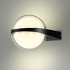 Миниатюра фото уличный настенный светодиодный светильник odeon light nature 6652/12wl черный | 220svet.ru