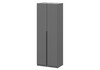 Миниатюра фото шкаф комплектация 1 woodville даиго с антресолью графит серый 676148 | 220svet.ru