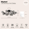 Миниатюра фото потолочная люстра maytoni dallas mod545cl-20b | 220svet.ru