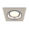 Миниатюра фото комплект встраиваемого светильника ambrella light techno spot xc7633004 sgr/mch серый песок/хром матовый (c7633, n7013) | 220svet.ru