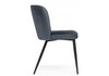 Миниатюра фото стул на металлокаркасе woodville kilian dark gray / black 15846 | 220svet.ru