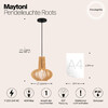 Миниатюра фото подвесной светильник maytoni roots mod193pl-01w | 220svet.ru