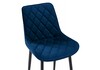 Миниатюра фото стул woodville баодин велюр синий / черный 502108 | 220svet.ru